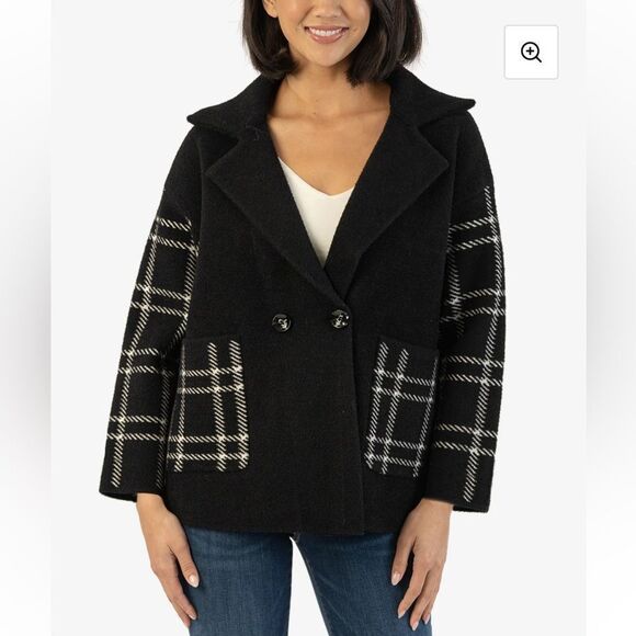 EXCELLENT LIKE NEW CONDITION WOMEN MEDIUM MAGASCHONI SHACKET/BLAZER/SWEATER COAT - Picture 1 of 7